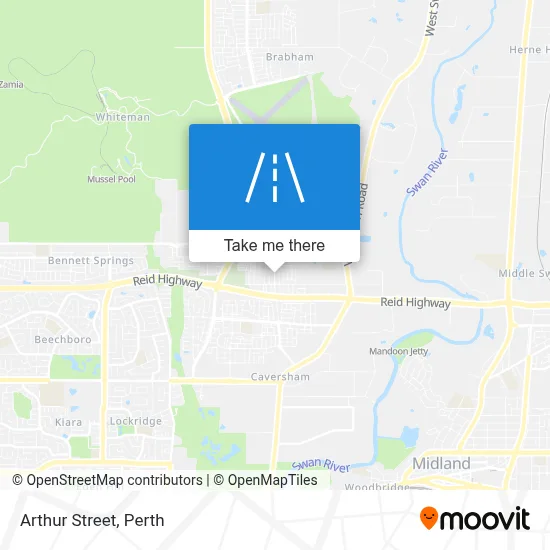 Mapa Arthur Street
