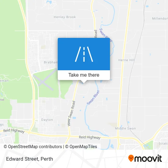 Mapa Edward Street