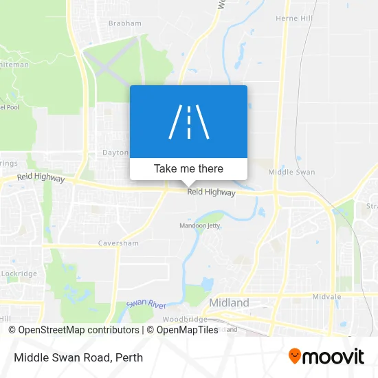 Mapa Middle Swan Road