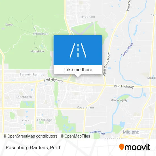 Mapa Rosenburg Gardens