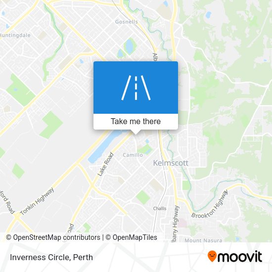 Inverness Circle map