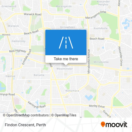 Findon Crescent map