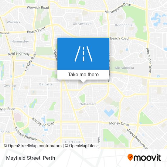 Mayfield Street map