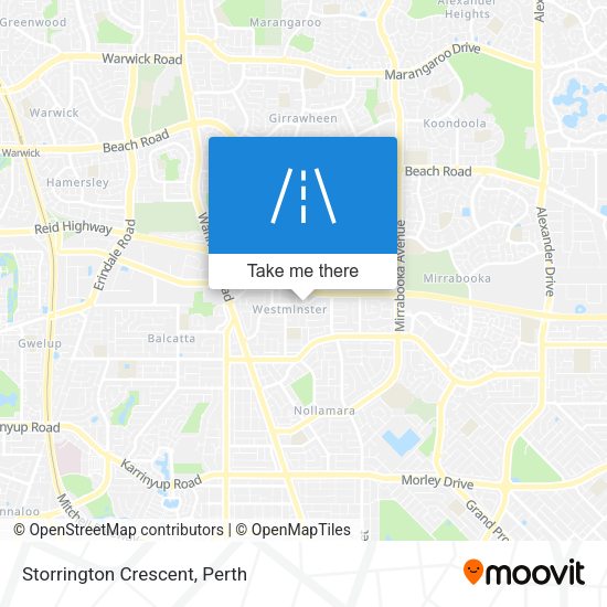Storrington Crescent map