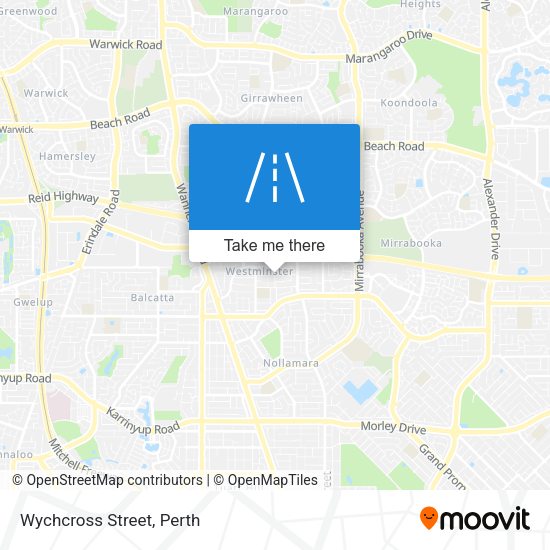 Wychcross Street map
