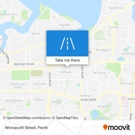 Winnacott Street map