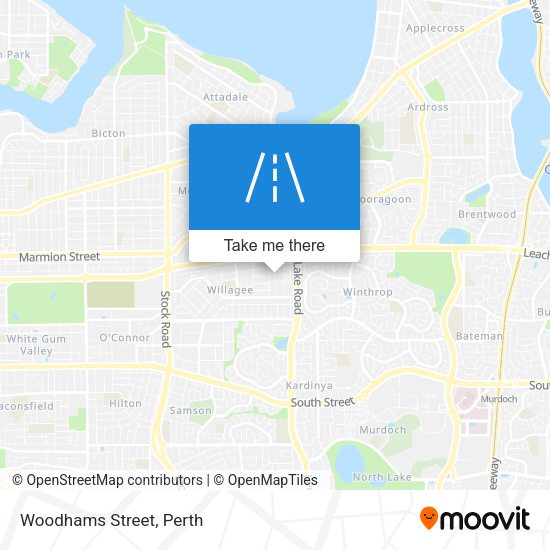 Woodhams Street map