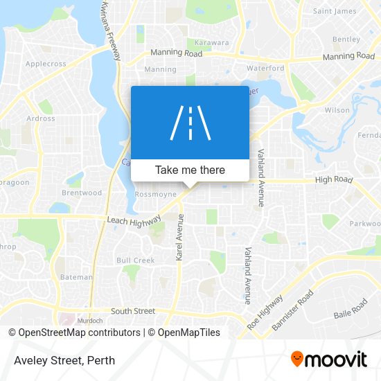 Aveley Street map