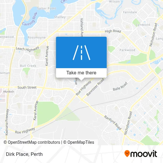 Mapa Dirk Place