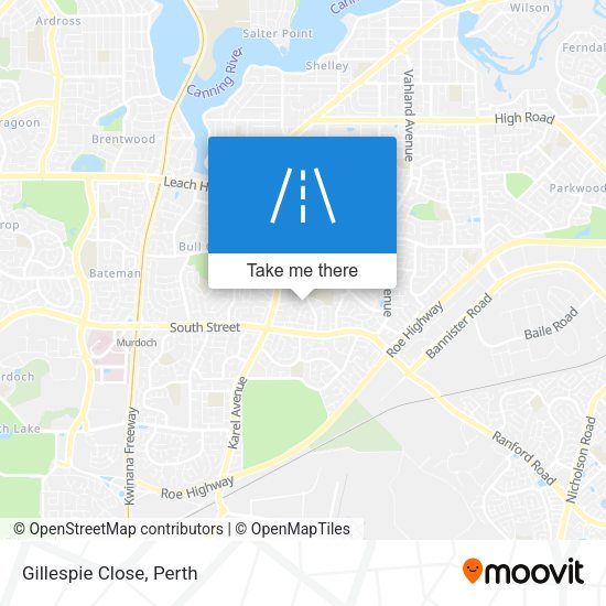 Gillespie Close map