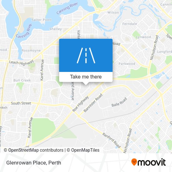 Glenrowan Place map