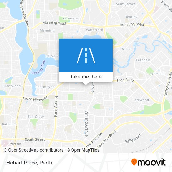 Hobart Place map