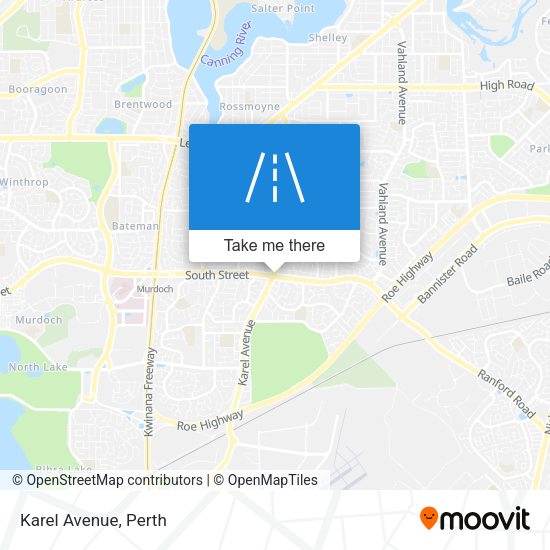 Karel Avenue map