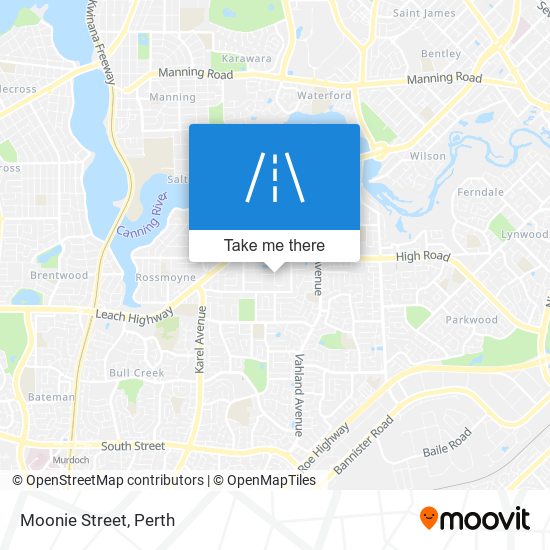 Moonie Street map