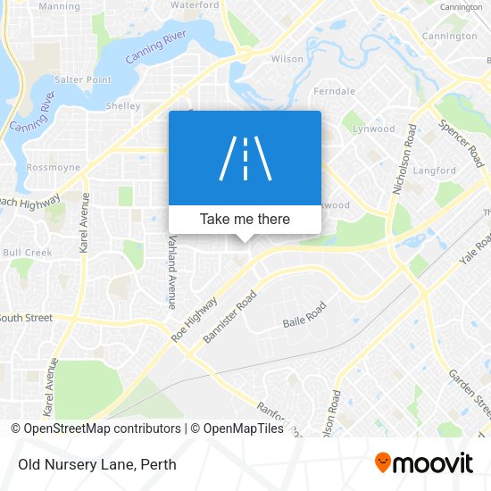 Old Nursery Lane map