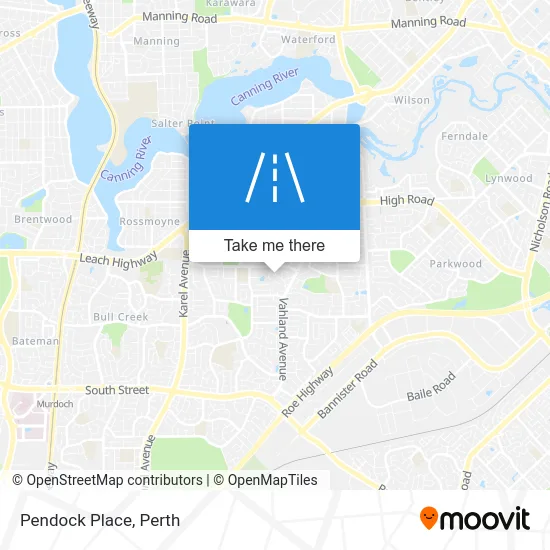 Mapa Pendock Place
