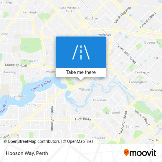 Mapa Hooson Way