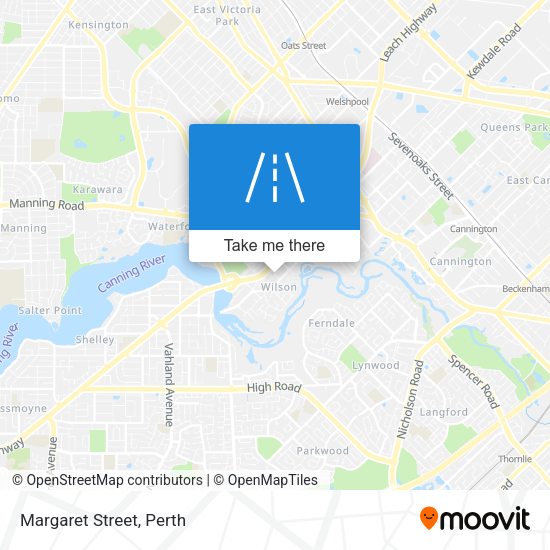 Margaret Street map