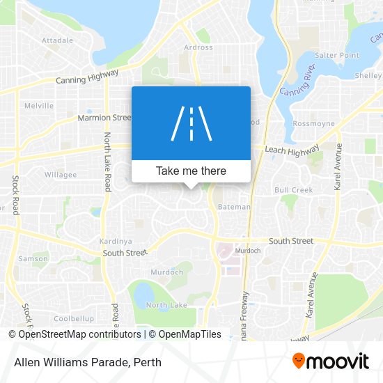Allen Williams Parade map