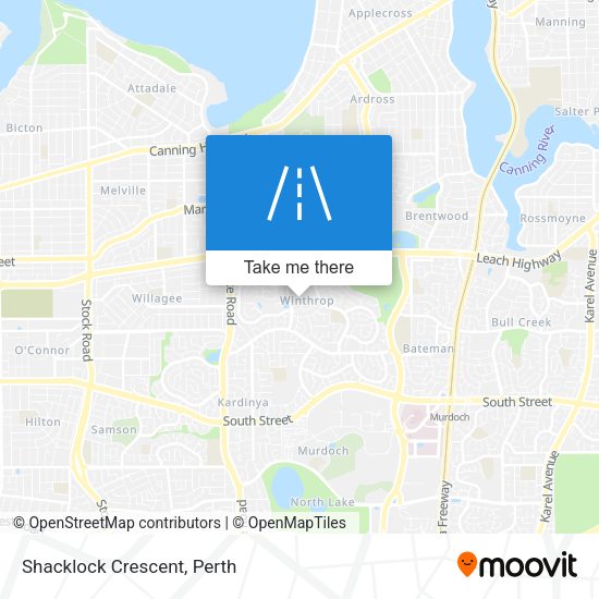 Shacklock Crescent map