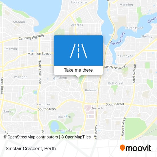 Sinclair Crescent map