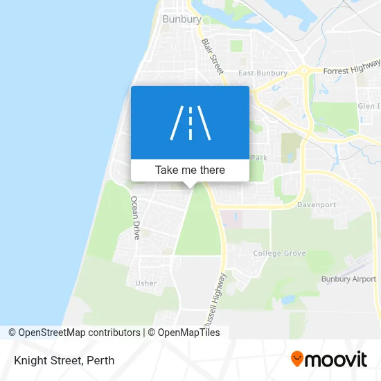 Mapa Knight Street