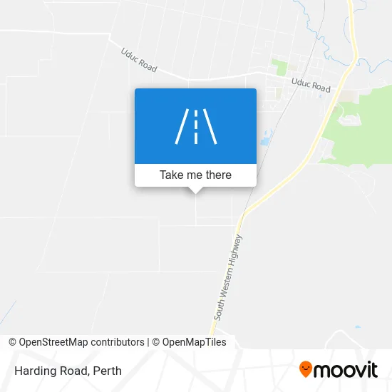 Mapa Harding Road