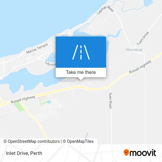 Mapa Inlet Drive
