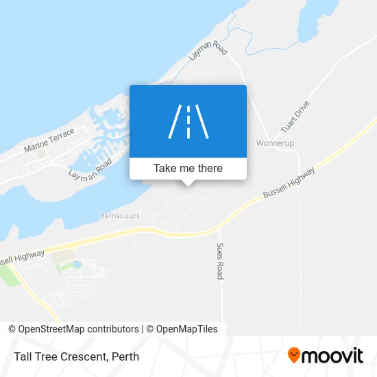 Mapa Tall Tree Crescent