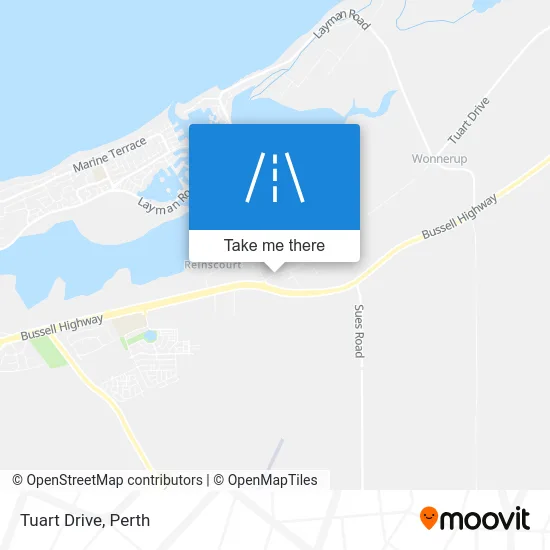Mapa Tuart Drive
