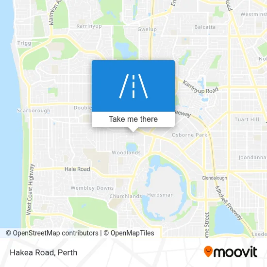 Mapa Hakea Road