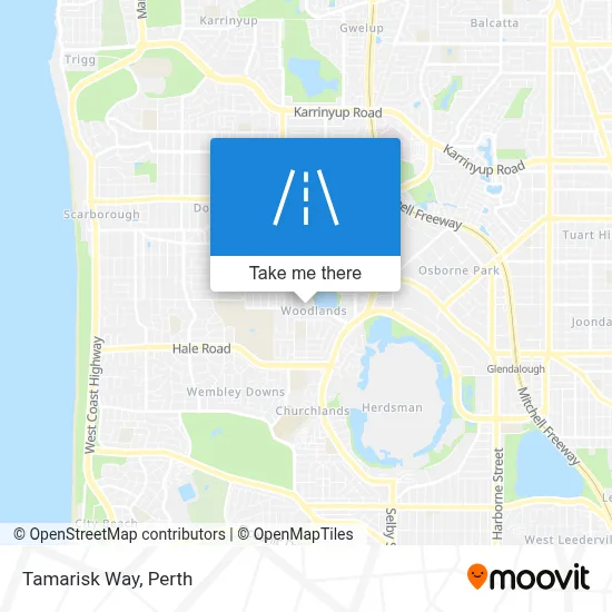 Mapa Tamarisk Way