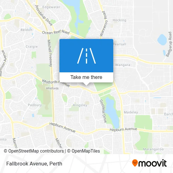 Mapa Fallbrook Avenue