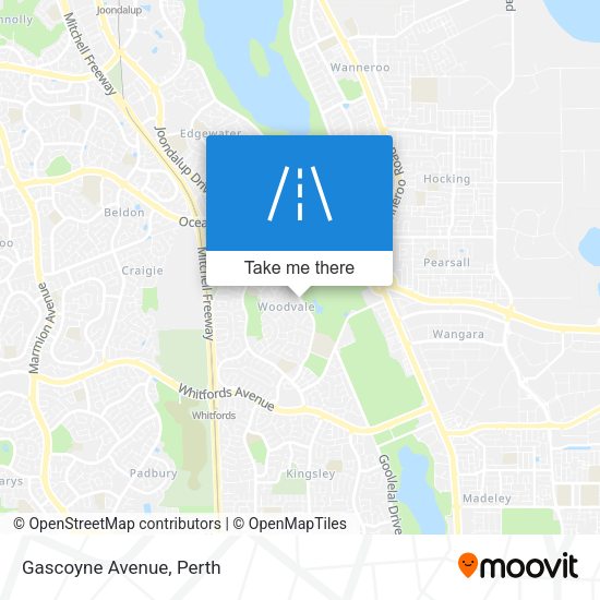 Gascoyne Avenue map