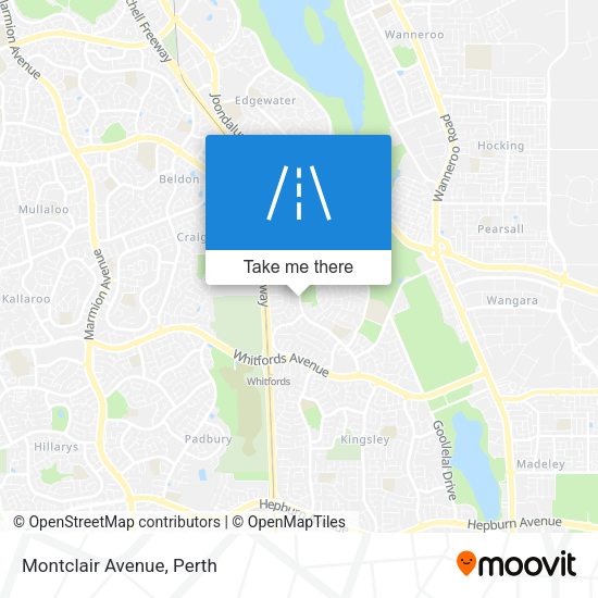 Montclair Avenue map
