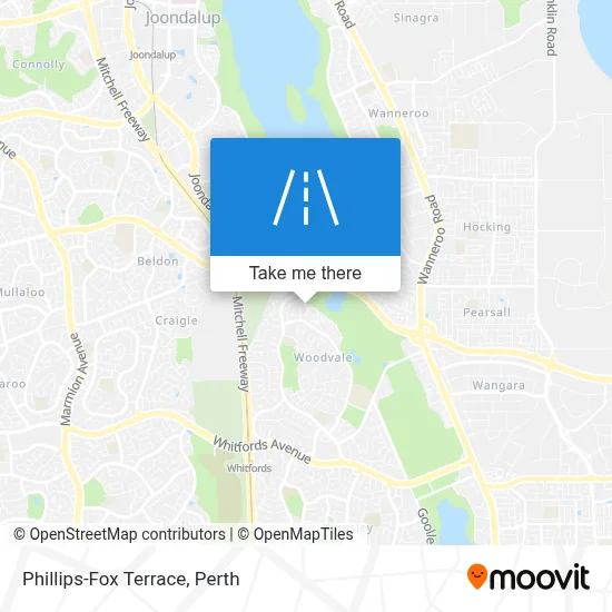 Mapa Phillips-Fox Terrace