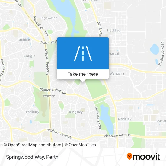 Mapa Springwood Way
