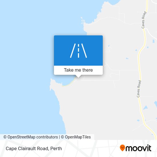Cape Clairault Road map