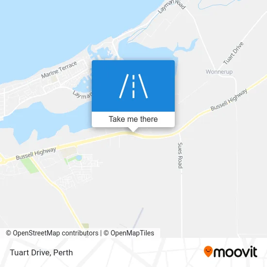 Mapa Tuart Drive