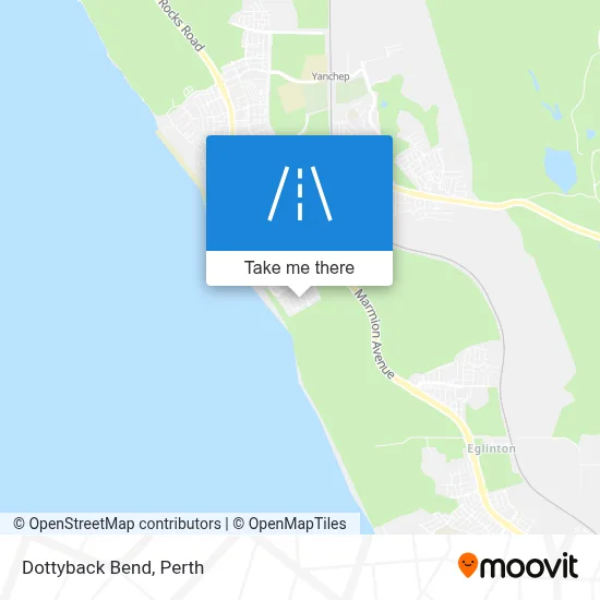 Mapa Dottyback Bend