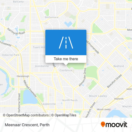 Meenaar Crescent map