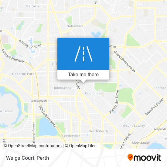 Mapa Walga Court