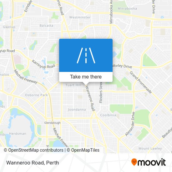 Wanneroo Road map