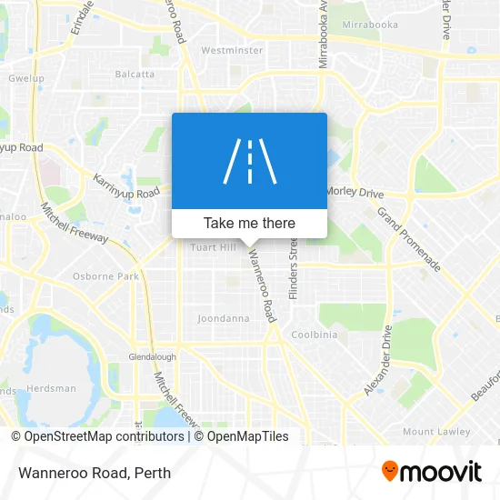 Mapa Wanneroo Road