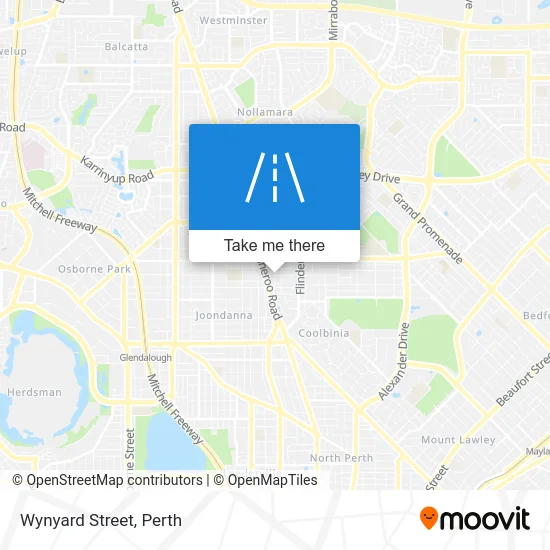 Mapa Wynyard Street