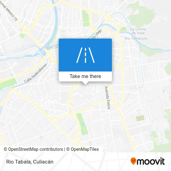 Rio Tabala map
