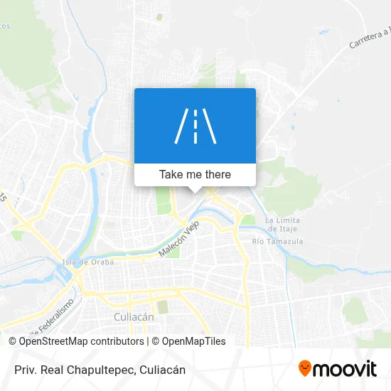 Priv. Real Chapultepec map