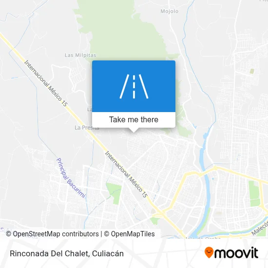Rinconada Del Chalet map