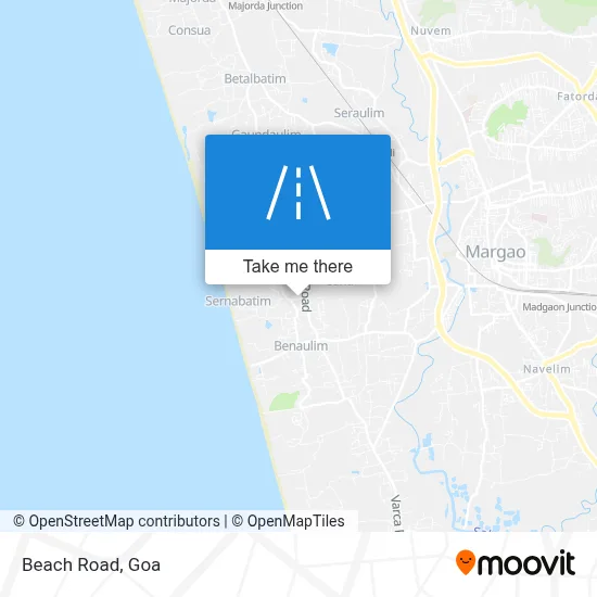 Beach Road map