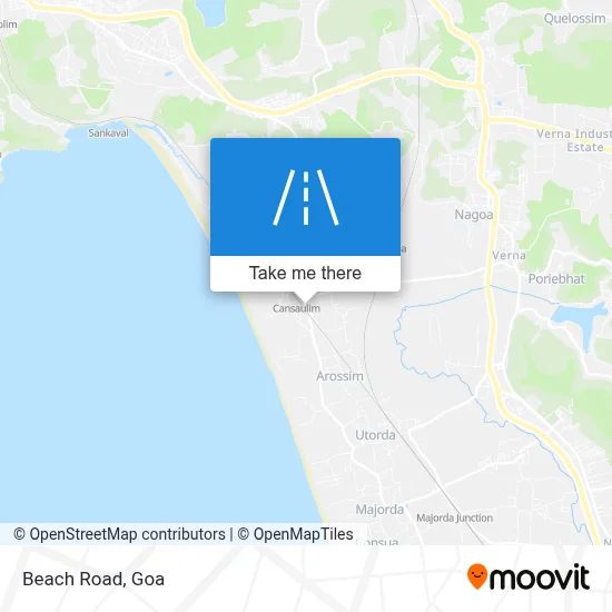 Beach Road map